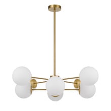 Blundell Frosted Glass 8 Light Pendant